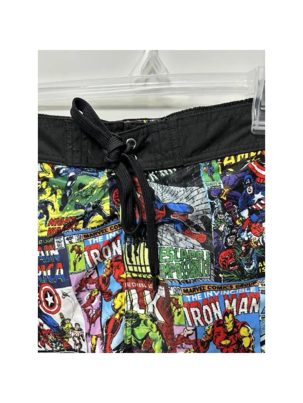 Men's Swim Shorts Trunks Marvel Superheroes Iron Man Captain America Spiderman..
